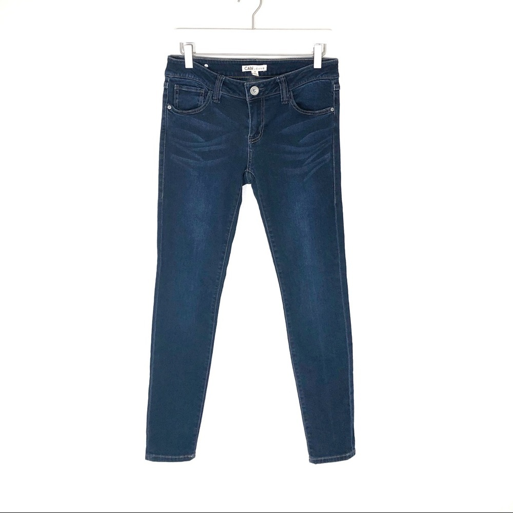 Cabi Ruby Stretch Skinny Jeans dark wash style 492